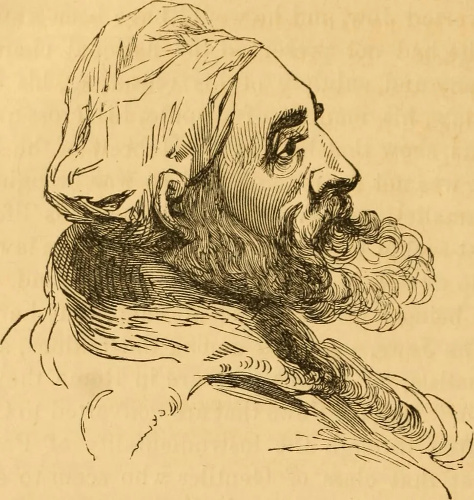 An illustration from Comparative physiognomy; or, Resemblances between men and animals, 1852, leaf 305