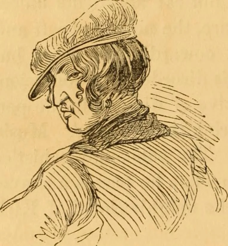 An illustration from Comparative physiognomy; or, Resemblances between men and animals, 1852, leaf 309