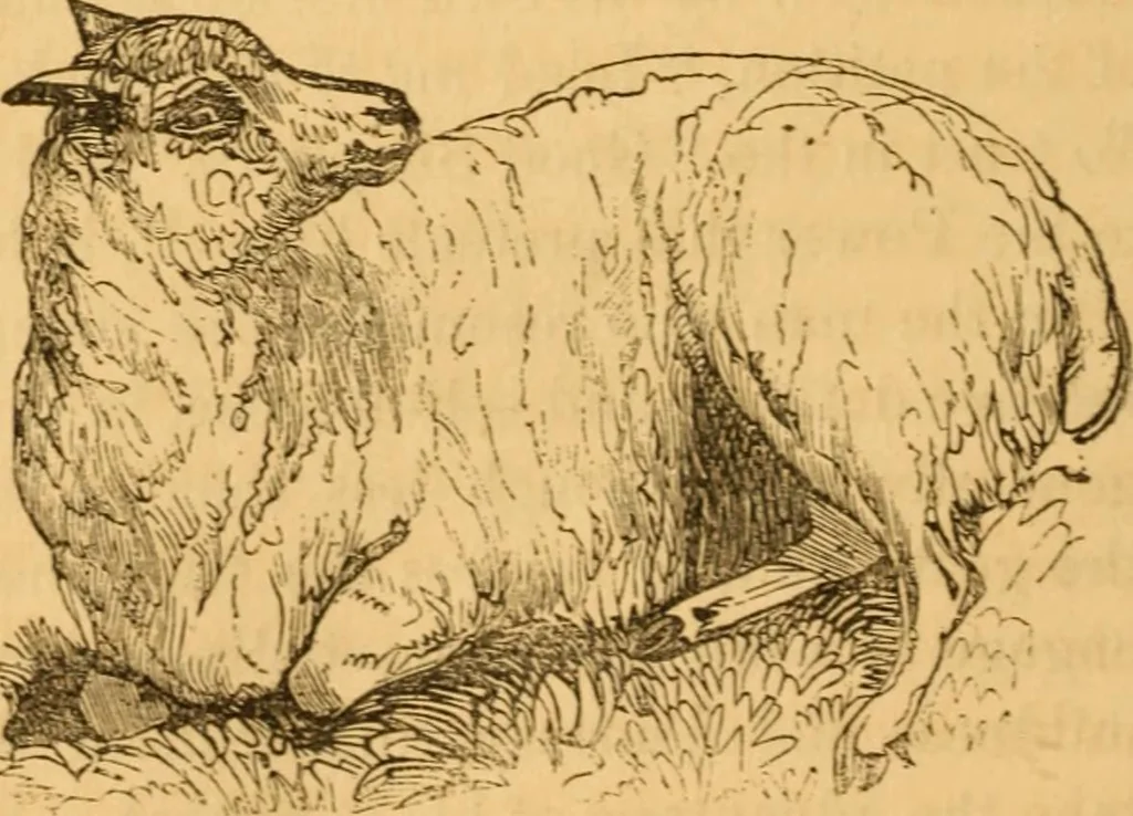 An illustration from Comparative physiognomy; or, Resemblances between men and animals, 1852, leaf 313