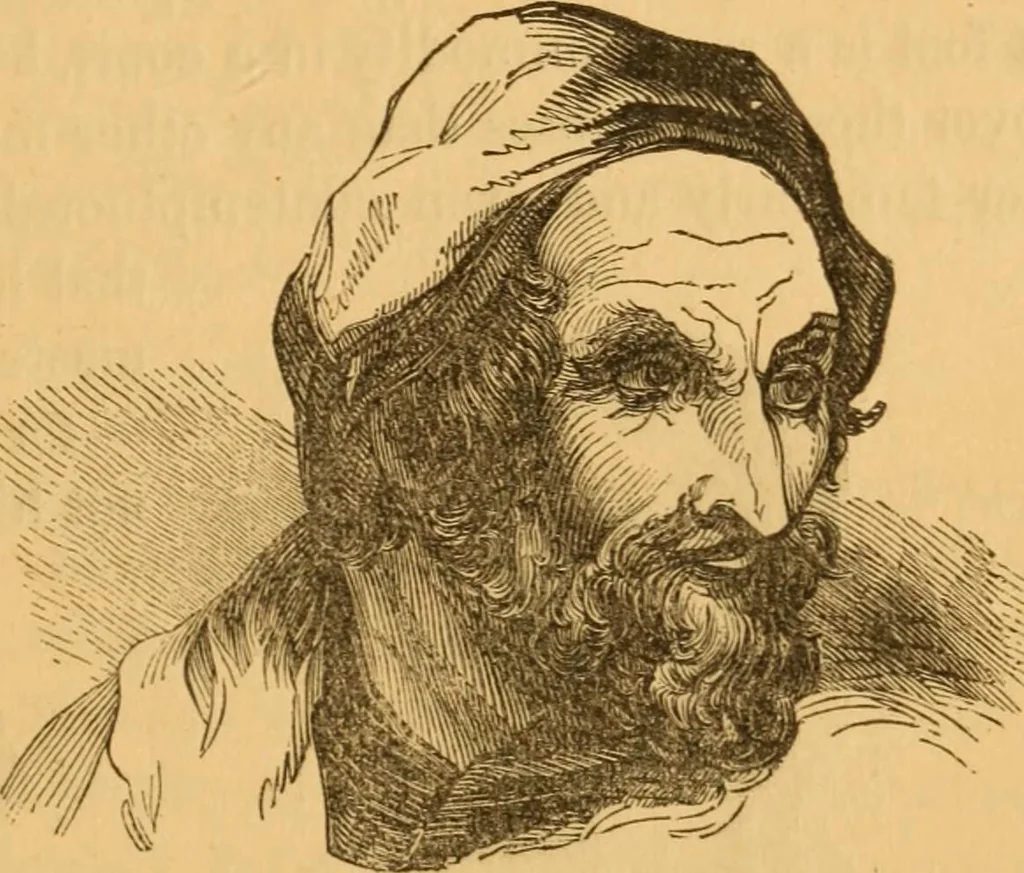 An illustration from Comparative physiognomy; or, Resemblances between men and animals, 1852, leaf 324