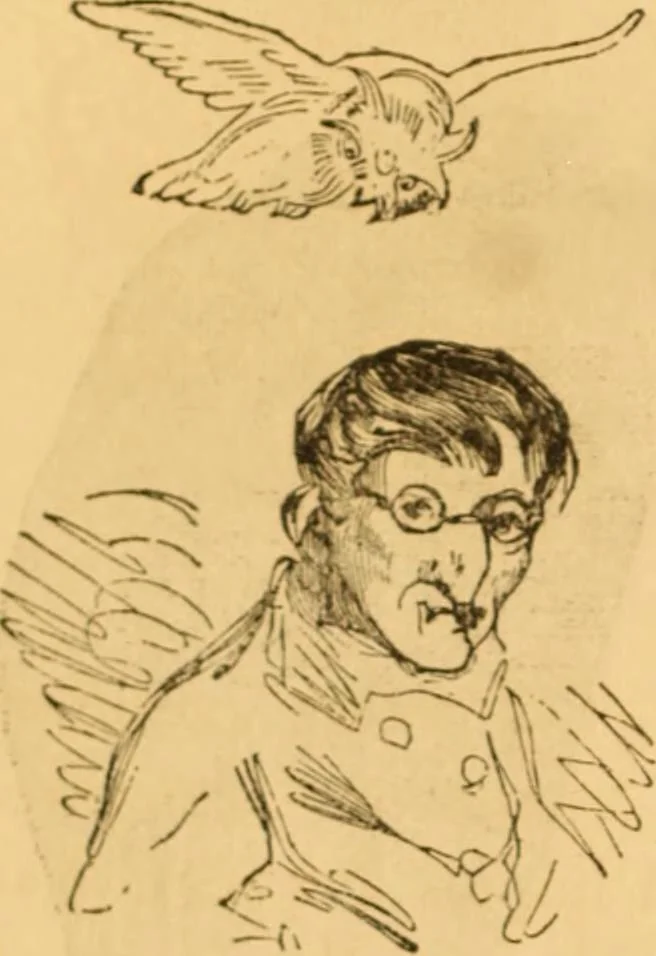 An illustration from Comparative physiognomy; or, Resemblances between men and animals, 1852, leaf 39