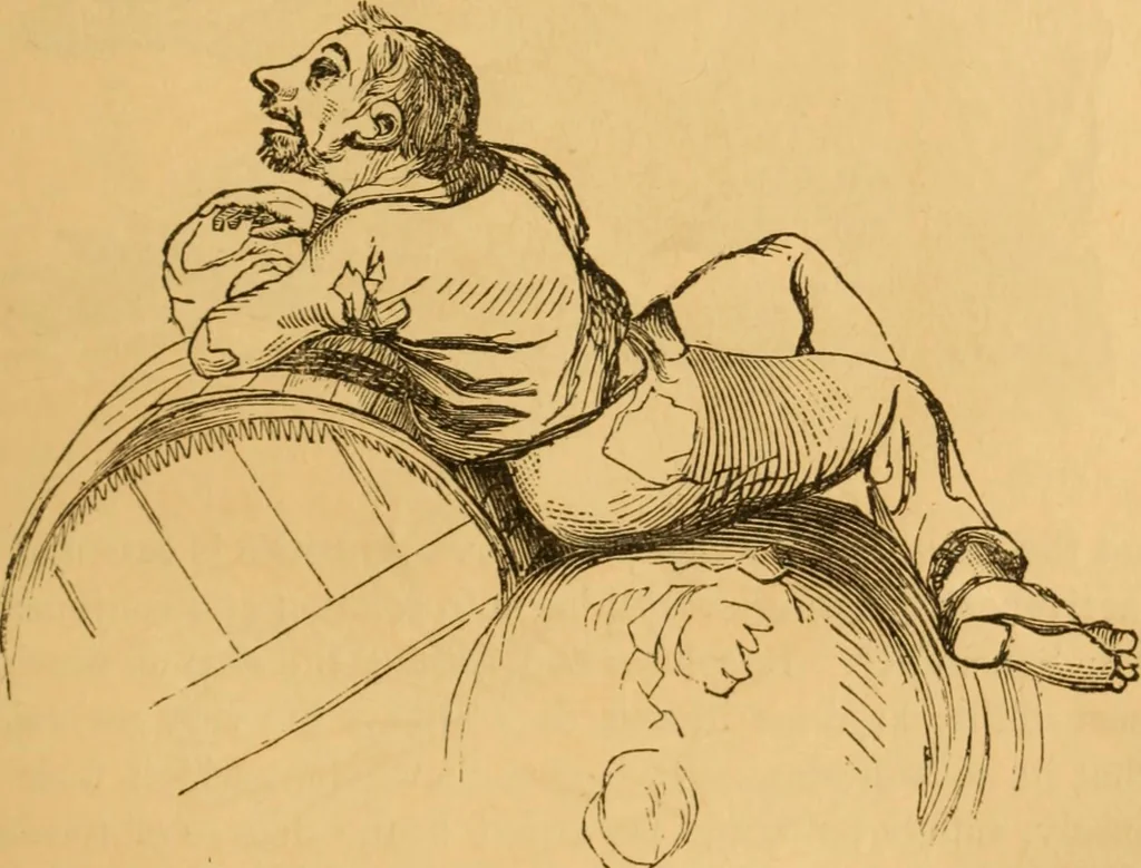 An illustration from Comparative physiognomy; or, Resemblances between men and animals, 1852, leaf 46