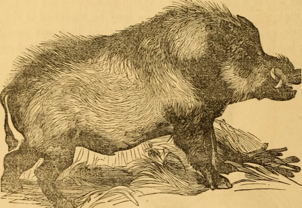 An illustration from Comparative physiognomy; or, Resemblances between men and animals, 1852, leaf 47