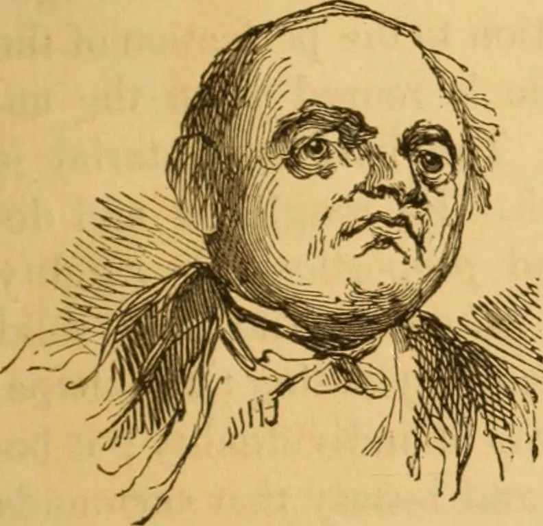 An illustration from Comparative physiognomy; or, Resemblances between men and animals, 1852, leaf 60