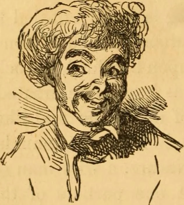 An illustration from Comparative physiognomy; or, Resemblances between men and animals, 1852, leaf 79