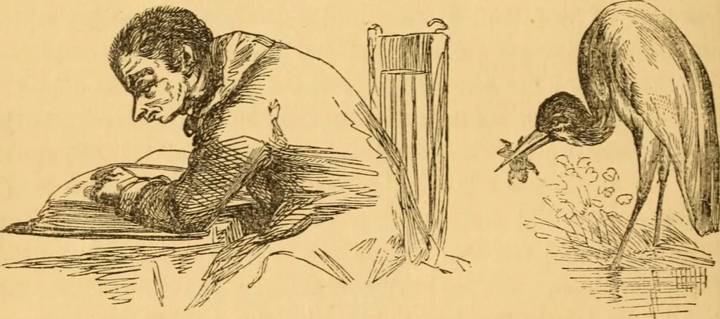An illustration from Comparative physiognomy; or, Resemblances between men and animals, 1852, leaf 97