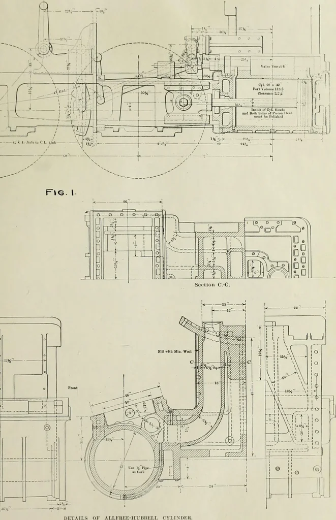 An illustration from Comparative tests of Illinois Central Railroad locomotives No. 920 and No. 940, 1909, leaf 28