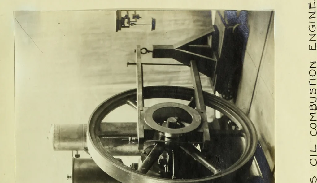 An illustration from Comparative thermal efficiency tests of alcohol and kerosene used as a fuel on the Mietz and Weiss oil combustion engine, 1909, leaf 54