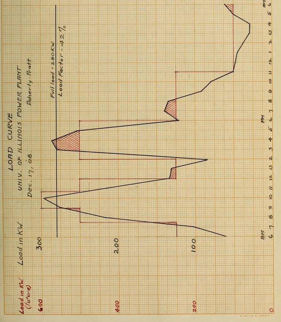 An illustration from The comparison of gas engines and steam turbines as prime movers, and the design of a six hundred kilowatt steam turbine plant, 1909, leaf 24