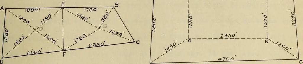 An illustration from Comparisons of methods of surveying, 1911, leaf 36