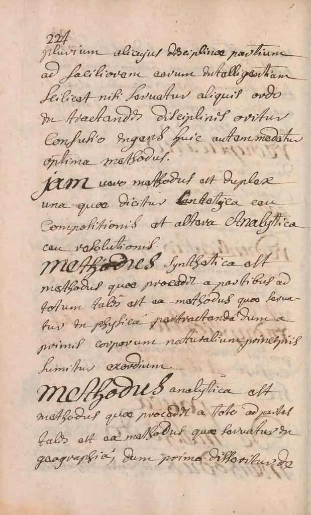 An illustration from Compendiaria ad universam ph[ilosoph]iam introductio [manuscript], 1696, leaf 228