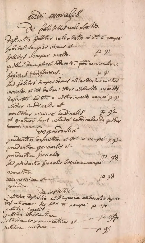 An illustration from Compendiaria ad universam ph[ilosoph]iam introductio [manuscript], 1696, leaf 251