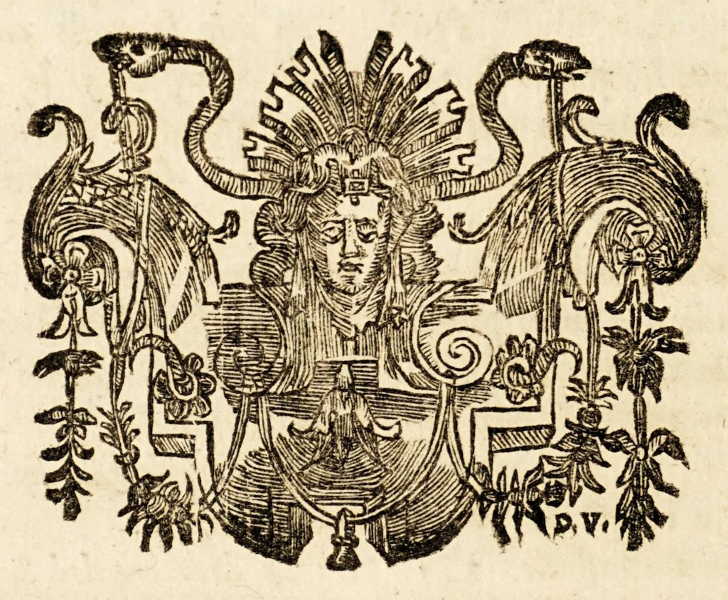 An illustration from Compendio de las tres gracias de la santa cruzada, : subsidio, y escusado, que Su Santidad concede a la sacra catolica real magd. del rey don Felipe III. nuestro señor, para gastos de la guerra contra infieles, y la pratica dellas, assi en el consejo, como en los iuzgados de los subdelegados., 1672, leaf 30