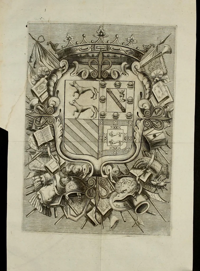 An illustration from Compendio de la vida de Manfredo Settala : con la descripcion de su celeberrima galeria, y la traduccion de la oracion funebre, que se dixo en sus exequias ; sale à luz debajo de la proteccion de don Ioseph de Leyza Eraso ..., 1681, leaf 13
