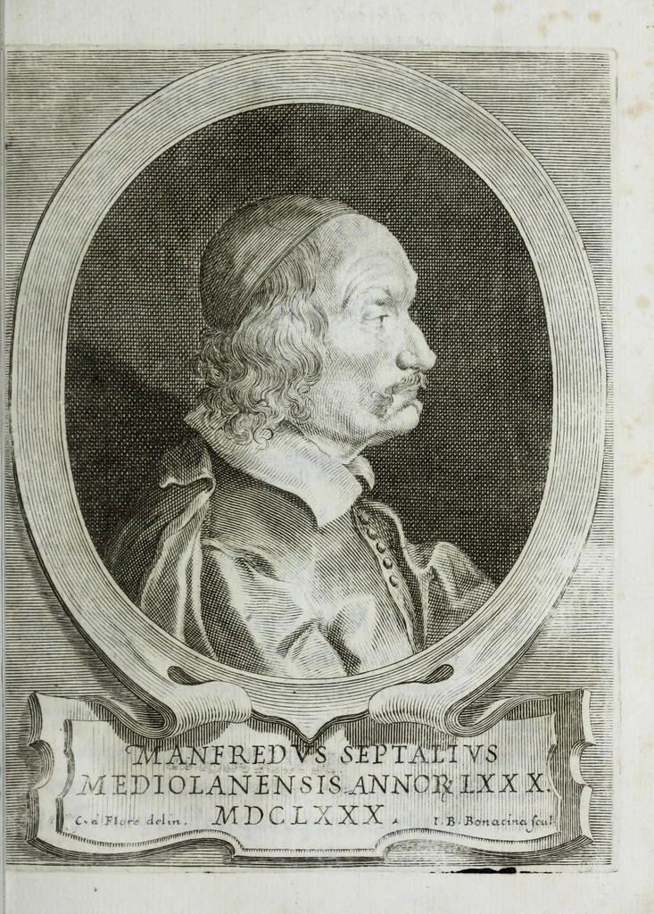 An illustration from Compendio de la vida de Manfredo Settala : con la descripcion de su celeberrima galeria, y la traduccion de la oracion funebre, que se dixo en sus exequias ; sale à luz debajo de la proteccion de don Ioseph de Leyza Eraso ..., 1681, leaf 25