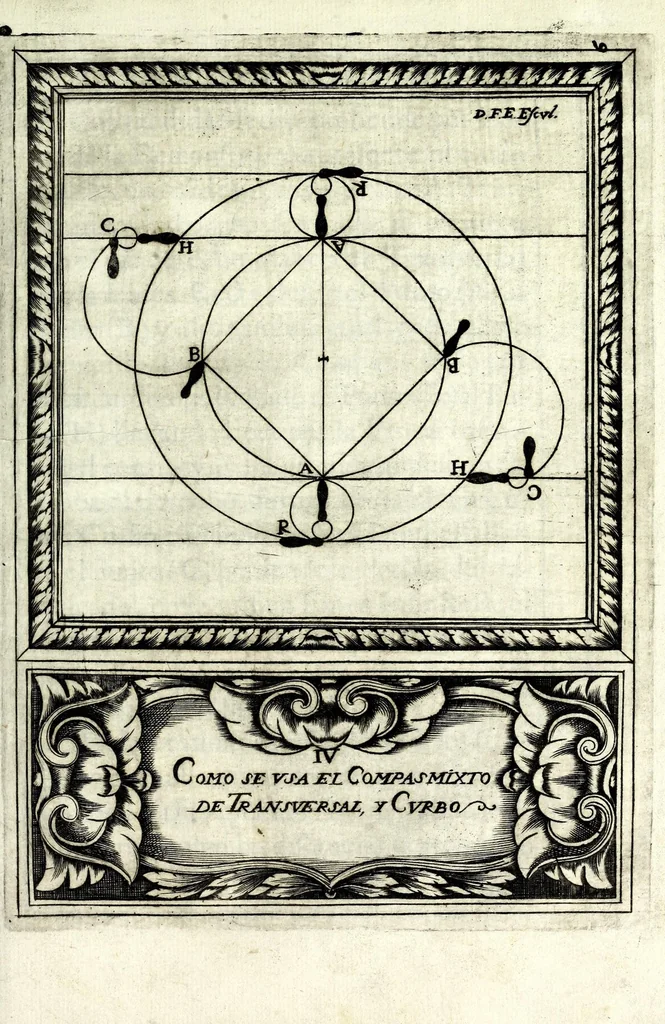 An illustration from Compendio de los fundamentos de la verdadera destreza y filosofia de las armas, 1675, leaf 101