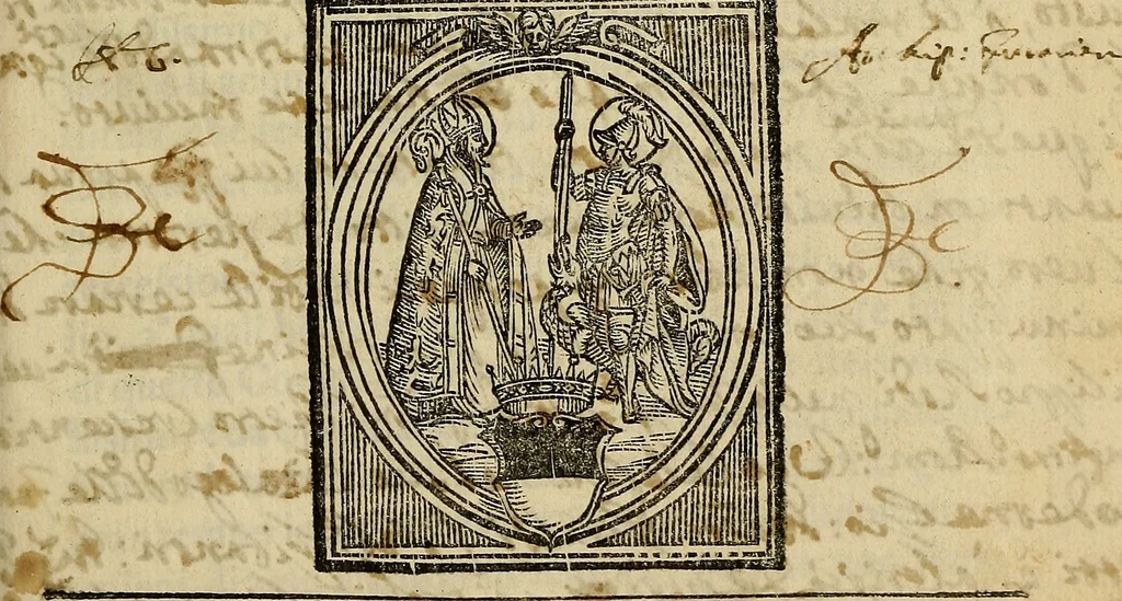 An illustration from Compendio historico dell'origine, accrescimento, e prerogatiue delle chiese, e luoghi pij della città e diocesi di Ferrara e delle memorie di que' personaggi di pregio che in esse son sepelliti ..., 1621, leaf 4