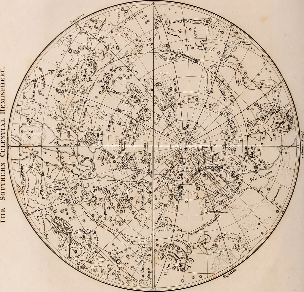 An illustration from A compendious system of astronomy, in a course of familiar lectures; in which the principles of that science are clearly elucidated, so as to be intelligible to those who have not studied the mathematics. Also trigonometrical and celestial problems, with a key to the ephemeris, and a vocabulary of the terms of science used in the lectures; which latter are explained agreeably to their application in them, 1797, leaf 93
