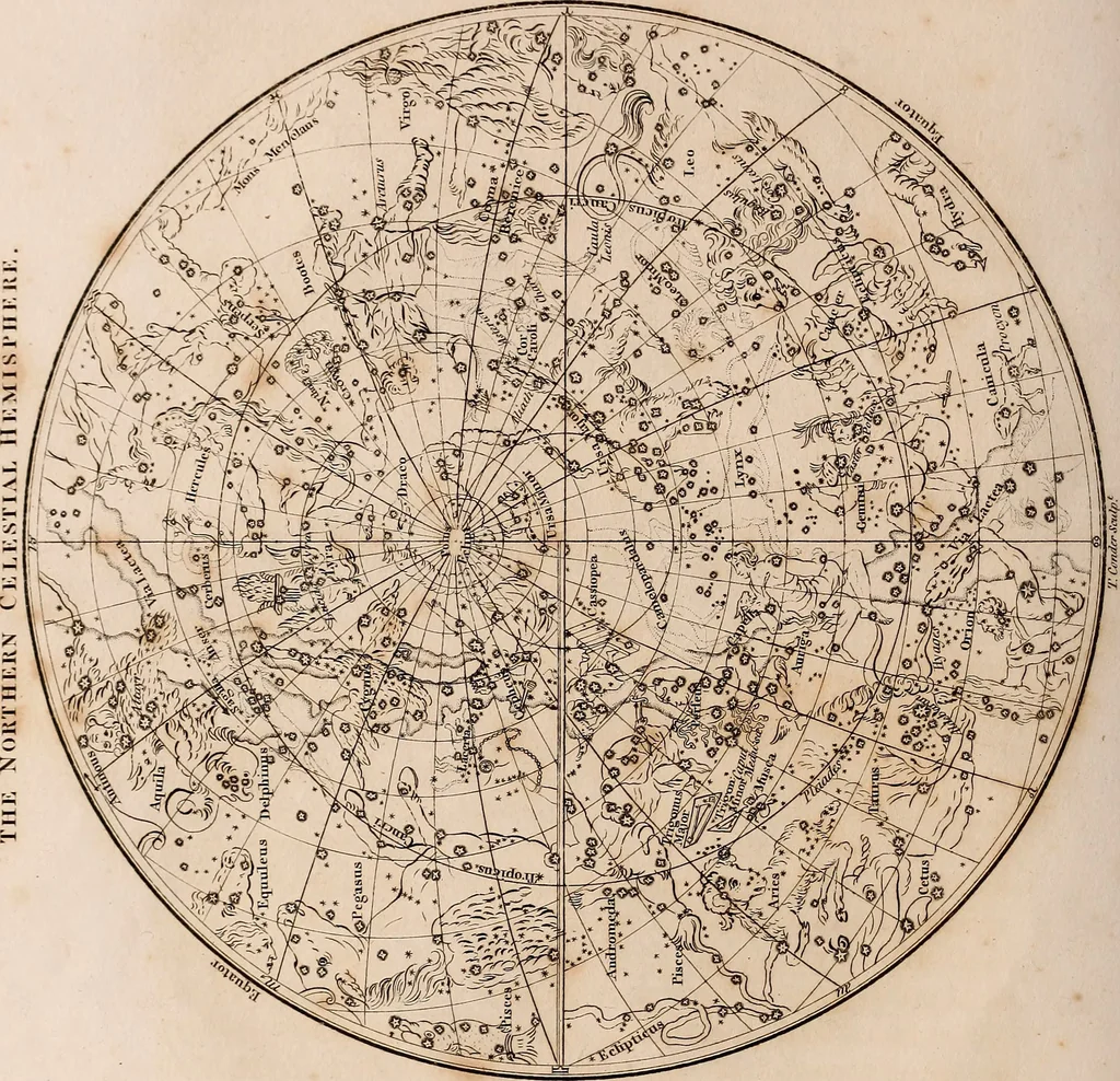 An illustration from A compendious system of astronomy, in a course of familiar lectures; in which the principles of that science are clearly elucidated, so as to be intelligible to those who have not studied the mathematics. Also trigonometrical and celestial problems, with a key to the ephemeris, and a vocabulary of the terms of science used in the lectures; which latter are explained agreeably to their application in them, 1797, leaf 95
