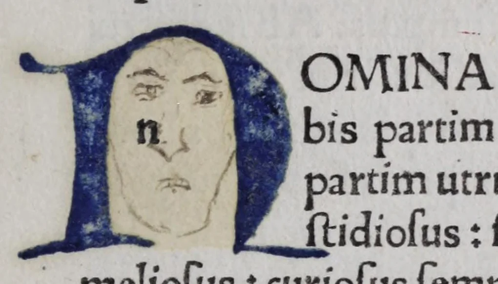 An illustration from Compendium elegantiarum Laurentii Vallae, leaf 7