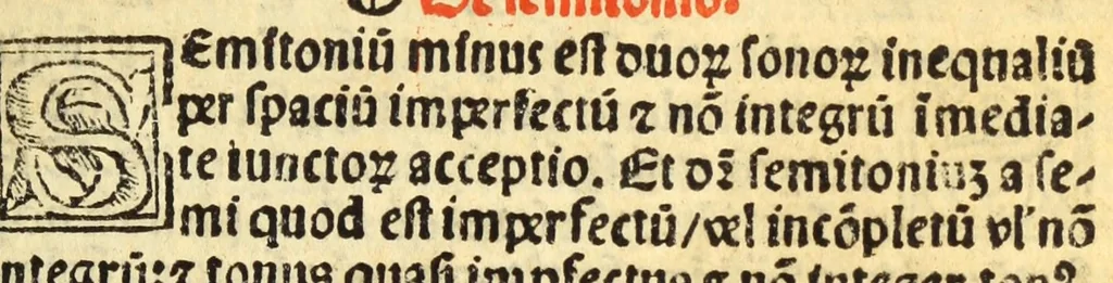An illustration from Compendiu musices confectu ad faciliore instructione cantum chorale discentiu : necno ad introductione huius libelli: qui Catorinus intitulatur: omnibus diuino cultui deditis p[er]putilis necessarius: vt in tabula hic immediate sequeti latius apparet, 1513, leaf 23