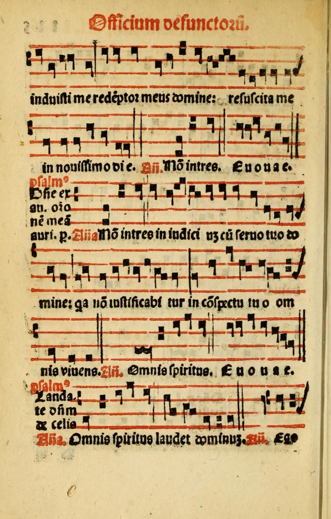 An illustration from Compendiu musices confectu ad faciliore instructione cantum chorale discentiu : necno ad introductione huius libelli: qui Catorinus intitulatur: omnibus diuino cultui deditis p[er]putilis necessarius: vt in tabula hic immediate sequeti latius apparet, 1513, leaf 236