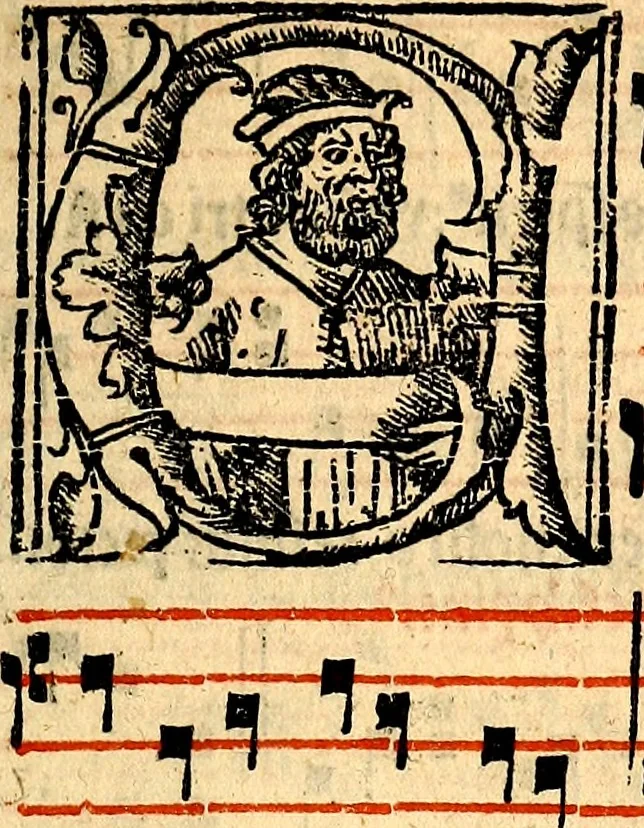 An illustration from Compendiu musices confectu ad faciliore instructione cantum chorale discentiu: necnõ ad introductione huius libelli: qui Cãtorinus intitulatur: omnibus diuino cultui deditis p[er]putilis necessarius: vt in tabula hic immediate sequeti latius apparet, 1513, leaf 150