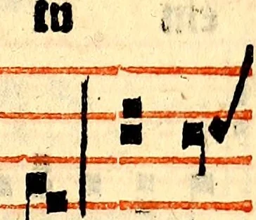 An illustration from Compendiu musices confectu ad faciliore instructione cantum chorale discentiu: necnõ ad introductione huius libelli: qui Cãtorinus intitulatur: omnibus diuino cultui deditis p[er]putilis necessarius: vt in tabula hic immediate sequeti latius apparet, 1513, leaf 218