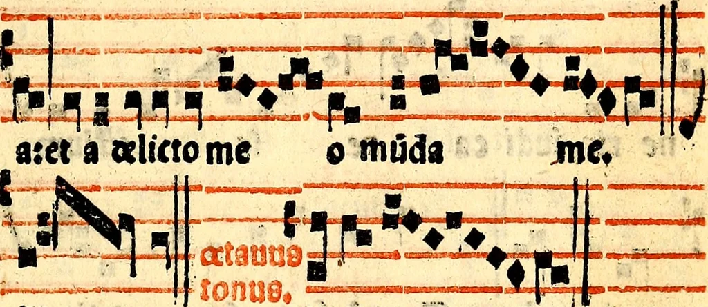 An illustration from Compendiu musices confectu ad faciliore instructione cantum chorale discentiu: necnõ ad introductione huius libelli: qui Cãtorinus intitulatur: omnibus diuino cultui deditis p[er]putilis necessarius: vt in tabula hic immediate sequeti latius apparet, 1513, leaf 228