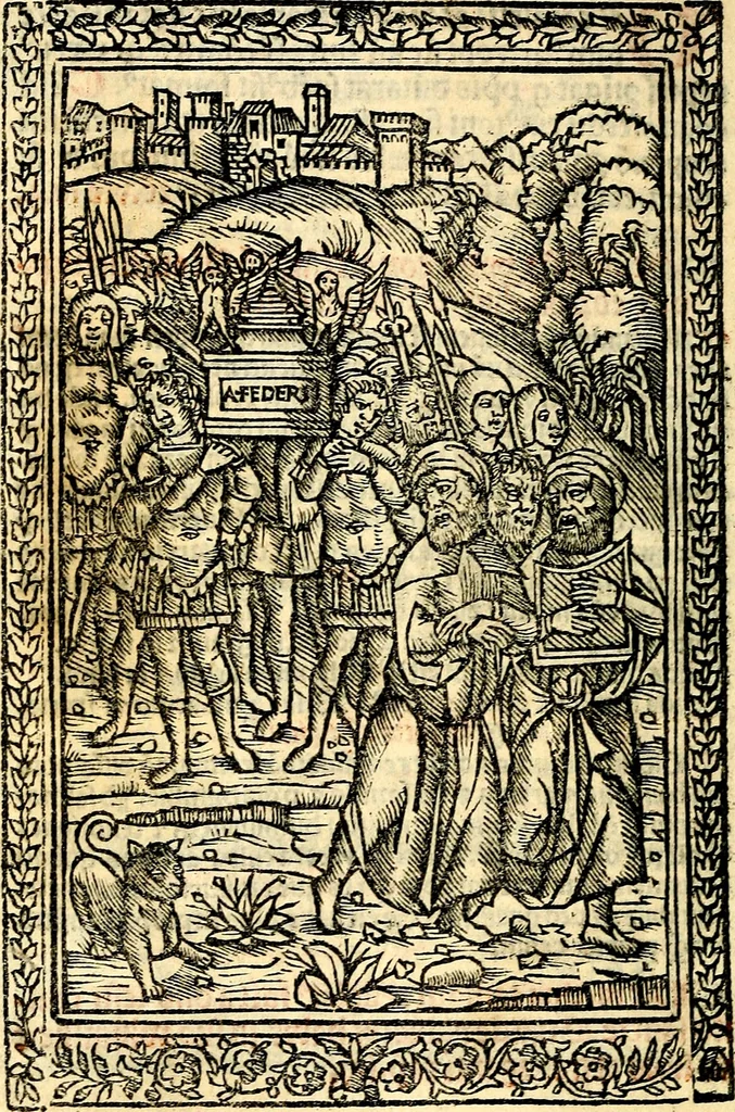 An illustration from Compendiu musices confectu ad faciliore instructione cantum chorale discentiu: necnõ ad introductione huius libelli: qui Cãtorinus intitulatur: omnibus diuino cultui deditis p[er]putilis necessarius: vt in tabula hic immediate sequeti latius apparet, 1513, leaf 39