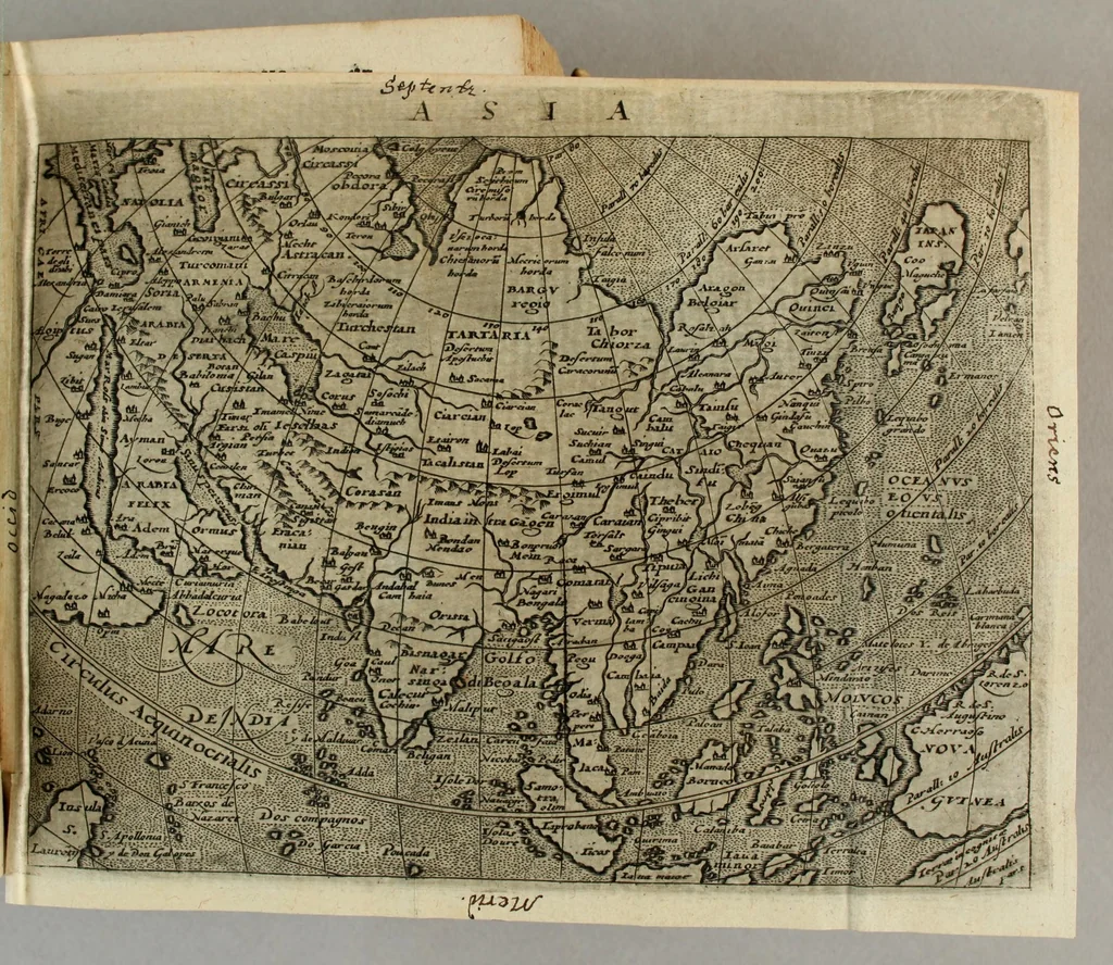 An illustration from Compendium vniuersi : complectens geographicarum enarrationum libros sex, : ex quibus totius terrarum orbis situs vniuersaliter ac particulariter, regionum & aquarum qualitates ..., 1600, leaf 159