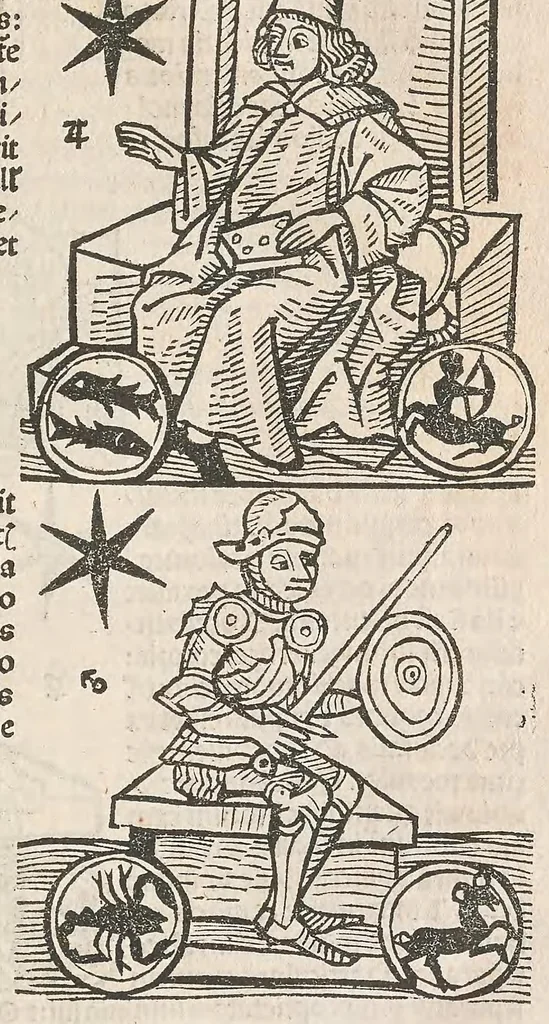 An illustration from Compilatio Leupoldi ducatus Austrie filij de astrorum scientia : decem continens tractatus, leaf 113