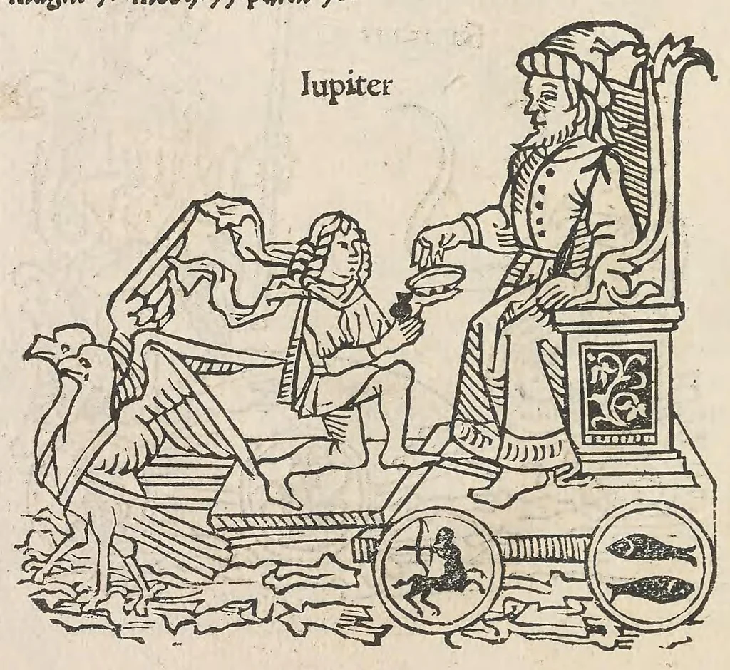 An illustration from Compilatio Leupoldi ducatus Austrie filij de astrorum scientia : decem continens tractatus, leaf 52