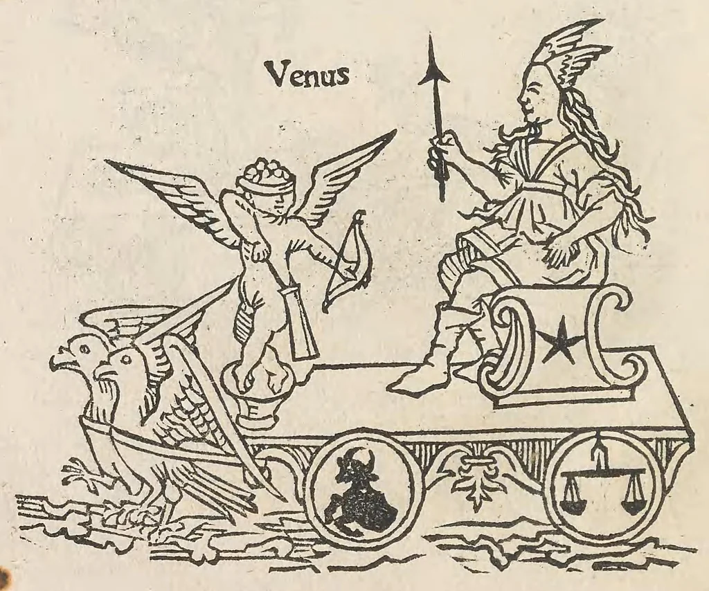 An illustration from Compilatio Leupoldi ducatus Austrie filij de astrorum scientia : decem continens tractatus, leaf 54