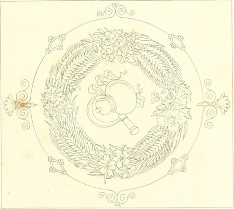 An illustration from A Compilation of splendid ornamental design from foreign works of recent production, 1835, leaf 14