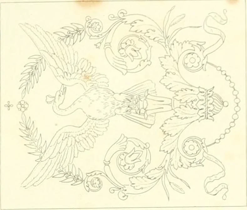 An illustration from A Compilation of splendid ornamental design from foreign works of recent production, 1835, leaf 14