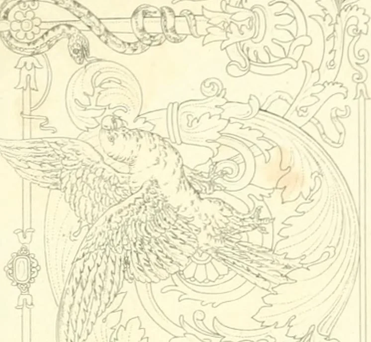 An illustration from A Compilation of splendid ornamental design from foreign works of recent production, 1835, leaf 32