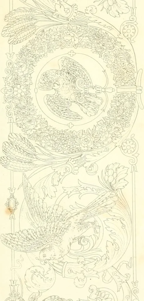 An illustration from A Compilation of splendid ornamental design from foreign works of recent production, 1835, leaf 32