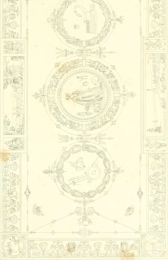 An illustration from A Compilation of splendid ornamental design from foreign works of recent production, 1835, leaf 48