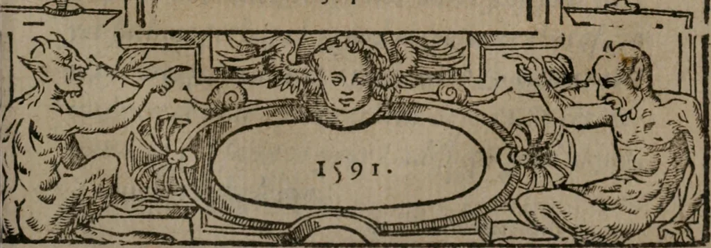 An illustration from Complaints : containing sundrie small poemes of the worlds vanitie. VVhereof the next page maketh mention, 1591, leaf 40