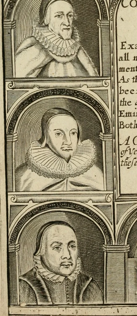 An illustration from The Compleat clerk, containing the best forms of all sorts of presidents, for conveyances and assurances; and other instruments now in use and practice. With the forms of bills, pleadings and answers in Chancery; as they were penned and perfected by eminent lawyers, and great conveyancers, both ancient and modern. Whereunto are added, divers presidents, which were wanting: and also some Saxon presidents; with the exposition of certain words, used in ancient charters: and the proper names of men and women: with additions of titles of honour, trades and occupations, cities, counties, bishopricks, names of offices, months and days; numbers of mony and weights, in Latin and English: with a computation of years .., 1677, leaf 5