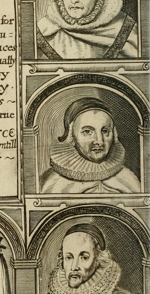 An illustration from The Compleat clerk, containing the best forms of all sorts of presidents, for conveyances and assurances; and other instruments now in use and practice. With the forms of bills, pleadings and answers in Chancery; as they were penned and perfected by eminent lawyers, and great conveyancers, both ancient and modern. Whereunto are added, divers presidents, which were wanting: and also some Saxon presidents; with the exposition of certain words, used in ancient charters: and the proper names of men and women: with additions of titles of honour, trades and occupations, cities, counties, bishopricks, names of offices, months and days; numbers of mony and weights, in Latin and English: with a computation of years .., 1677, leaf 5