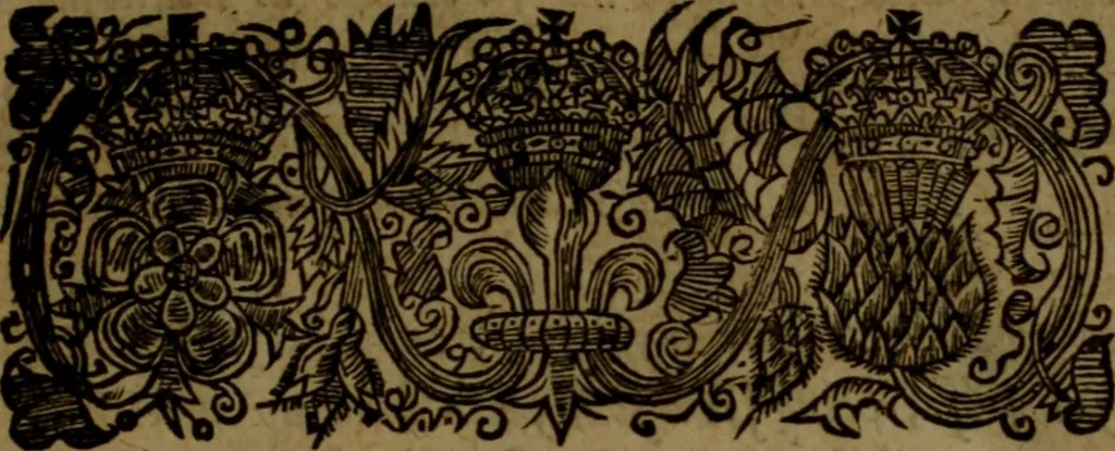 An illustration from A compleat history of the life and raigne of King Charles, : from his cradle to his grave., 1658, leaf 8