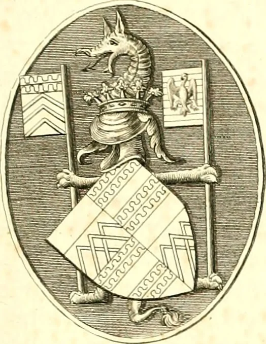 An illustration from A complete body of heraldry : containing, an historical enquiry into the origin of armories, and the rise and progress of heraldry, considered as a science ..., 1780, leaf 212