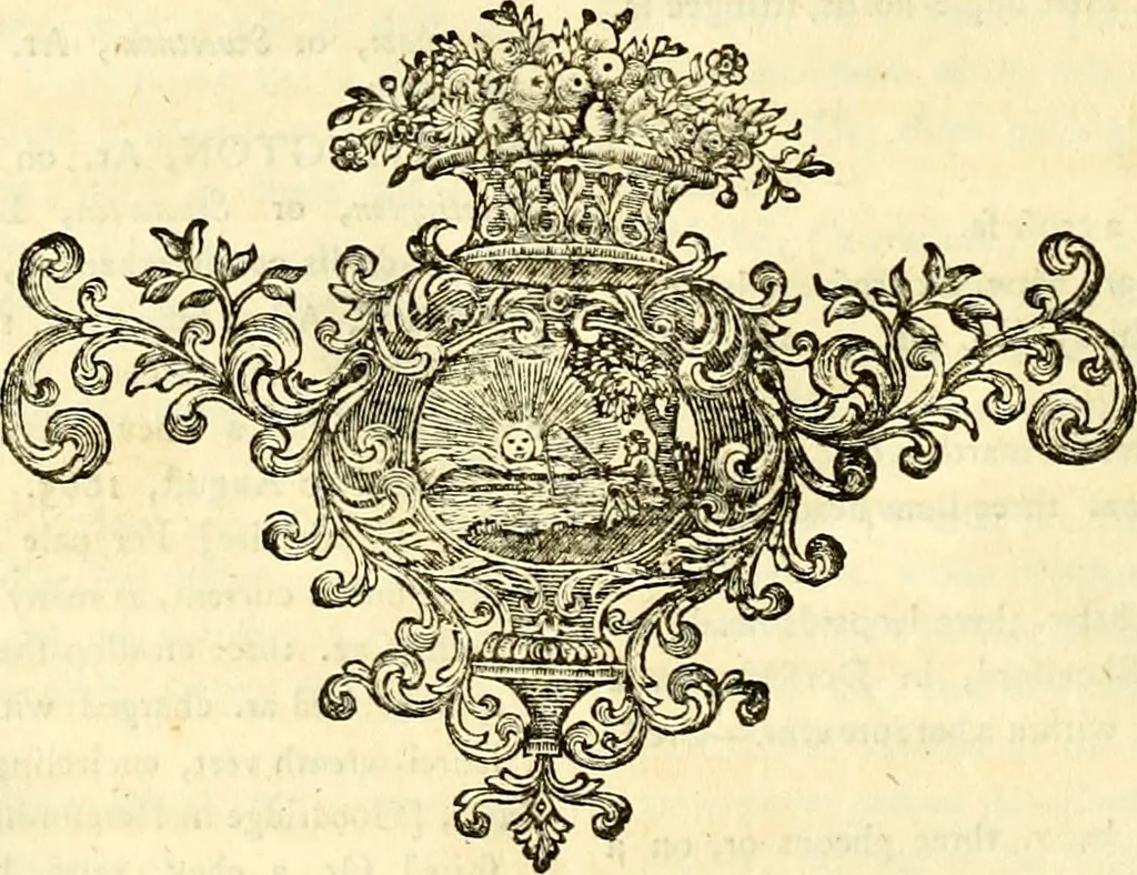An illustration from A complete body of heraldry : containing, an historical enquiry into the origin of armories, and the rise and progress of heraldry, considered as a science ..., 1780, leaf 357