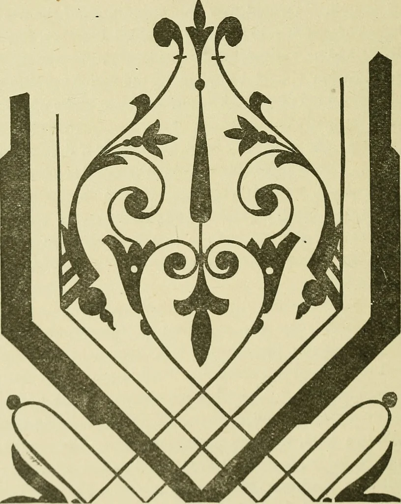 An illustration from The complete carriage and wagon painter : a concise compendium of the art of painting carriages, wagons and sleighs, embracing full directions in all the various branches, including lettering, scrolling, ornamenting, striping, varnishing and coloring, with numerous recipes for mixing colors, 1903, leaf 119
