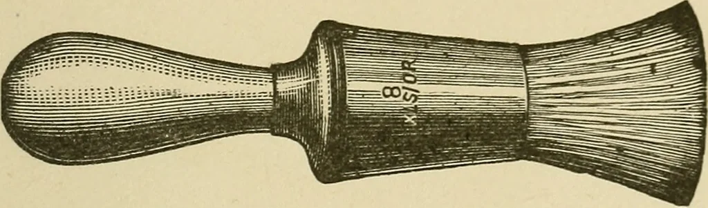 An illustration from The complete carriage and wagon painter : a concise compendium of the art of painting carriages, wagons and sleighs, embracing full directions in all the various branches, including lettering, scrolling, ornamenting, striping, varnishing and coloring, with numerous recipes for mixing colors, 1903, leaf 124