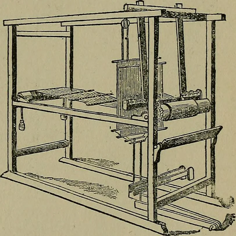 An illustration from A complete dictionary of dry goods and history of silk, linen, wool and other fibrous substances, 1892, leaf 378