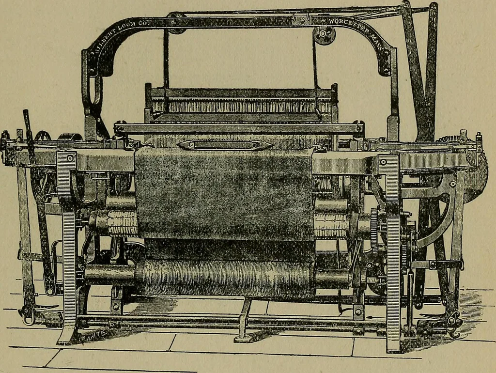 An illustration from A complete dictionary of dry goods and history of silk, linen, wool and other fibrous substances, 1892, leaf 380