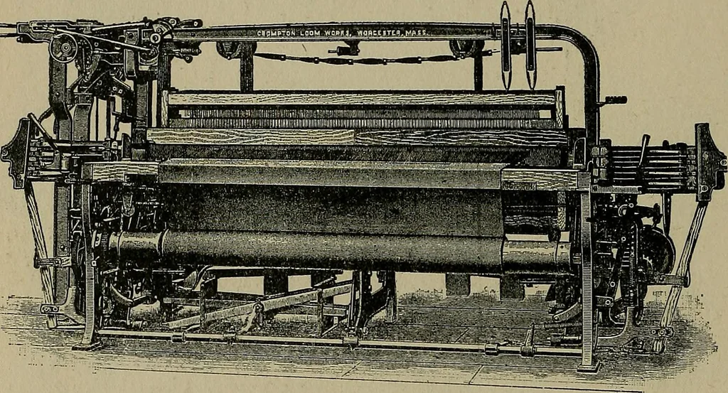 An illustration from A complete dictionary of dry goods and history of silk, linen, wool and other fibrous substances, 1892, leaf 381
